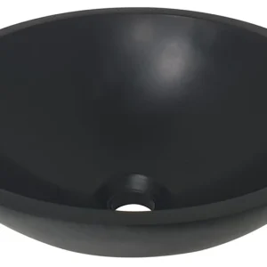 Valerie waskom rond 43 x 13 cm solid surface mat zwart