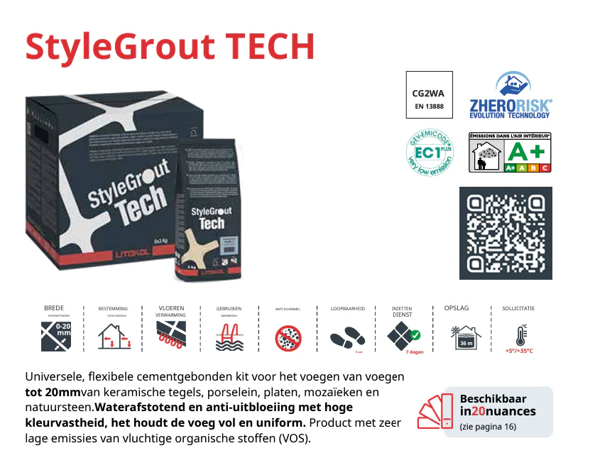 Litokol Voegmiddel StyleGrout Tech white-1 á 3 kg - Afbeelding 4