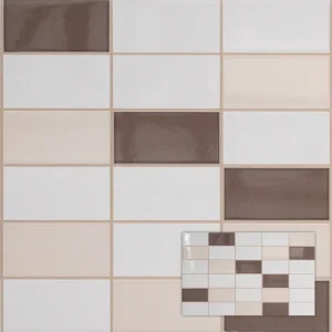 Wandtegel Softline Decor Perg-Wenge 25x40 cm mat